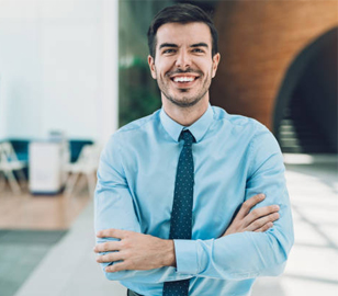 Cyber expert stock image