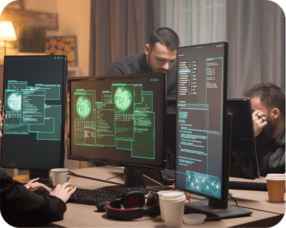 Cloud Security Experts Working on Systems